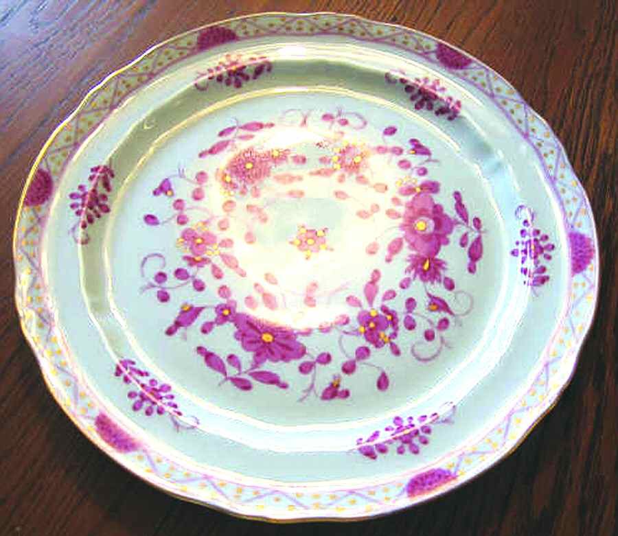 Montezuma Pink Dinner Plate by Raynaud-1