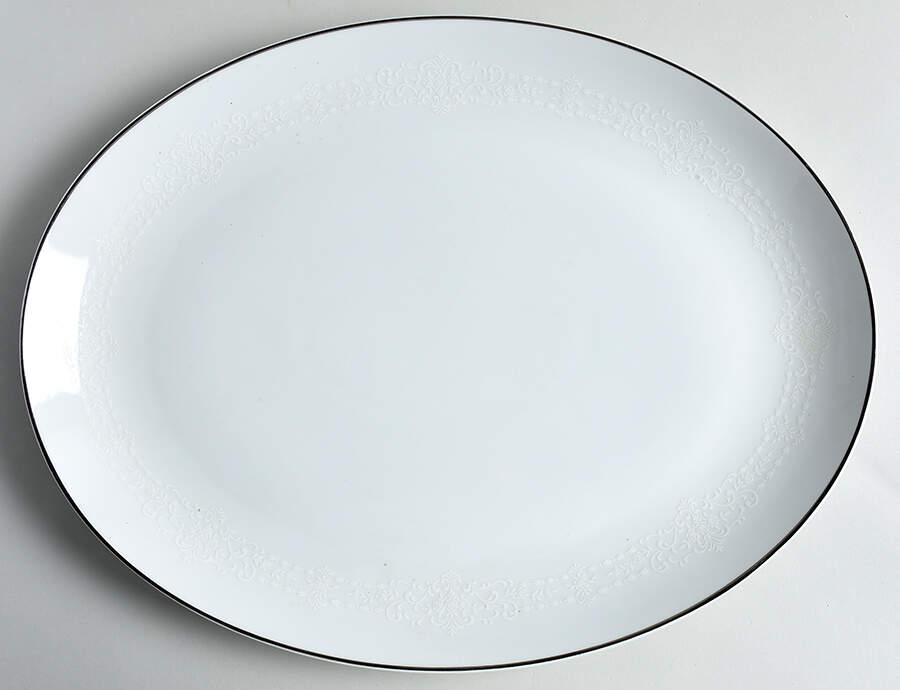 Adriana 16" Oval Serving Platter by Rose (Japan)-1