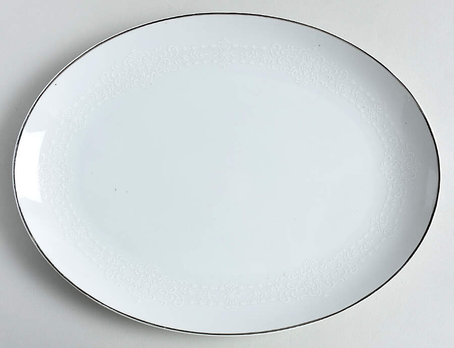 Adriana 12" Oval Serving Platter by Rose (Japan)-1