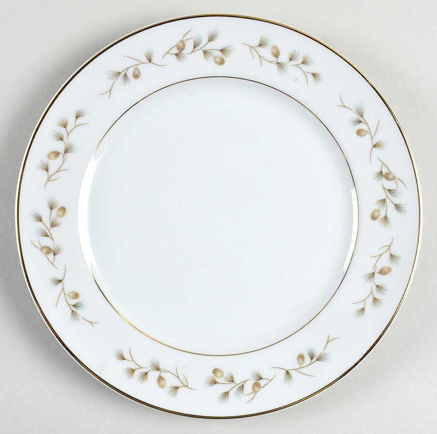 Whispering Pine Salad Plate by Rose (Japan)-1