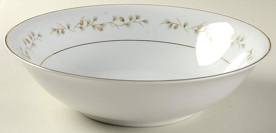 Whispering Pine 9" Round Vegetable Bowl by Rose (Japan)-1