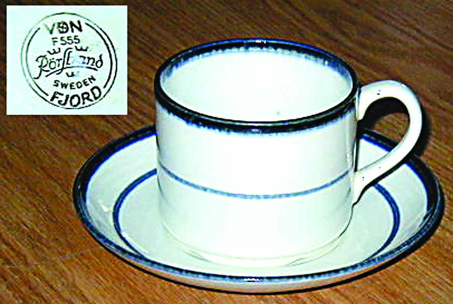Fjord Flat Cup & Saucer Set by Rorstrand-1
