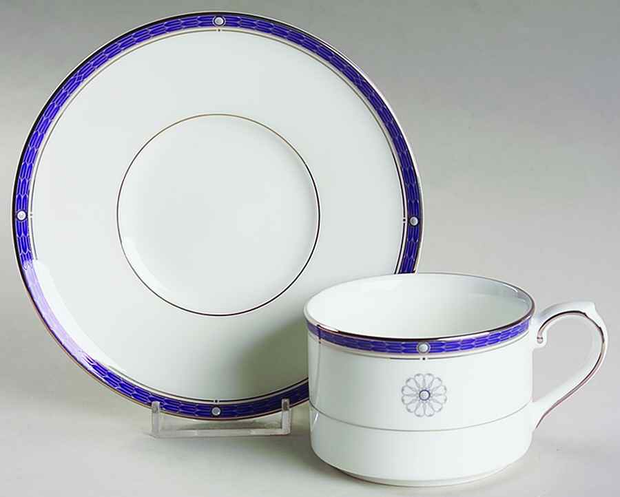 Fanfare Flat Cup & Saucer Set by Royal Doulton-1