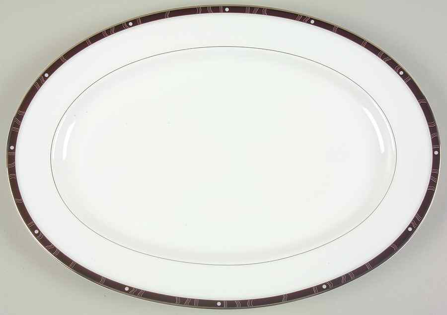 Nightscape 14" Oval Serving Platter by Royal Doulton-1