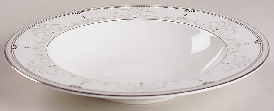 Platinum Elegance Rim Soup Bowl by Royal Doulton-1