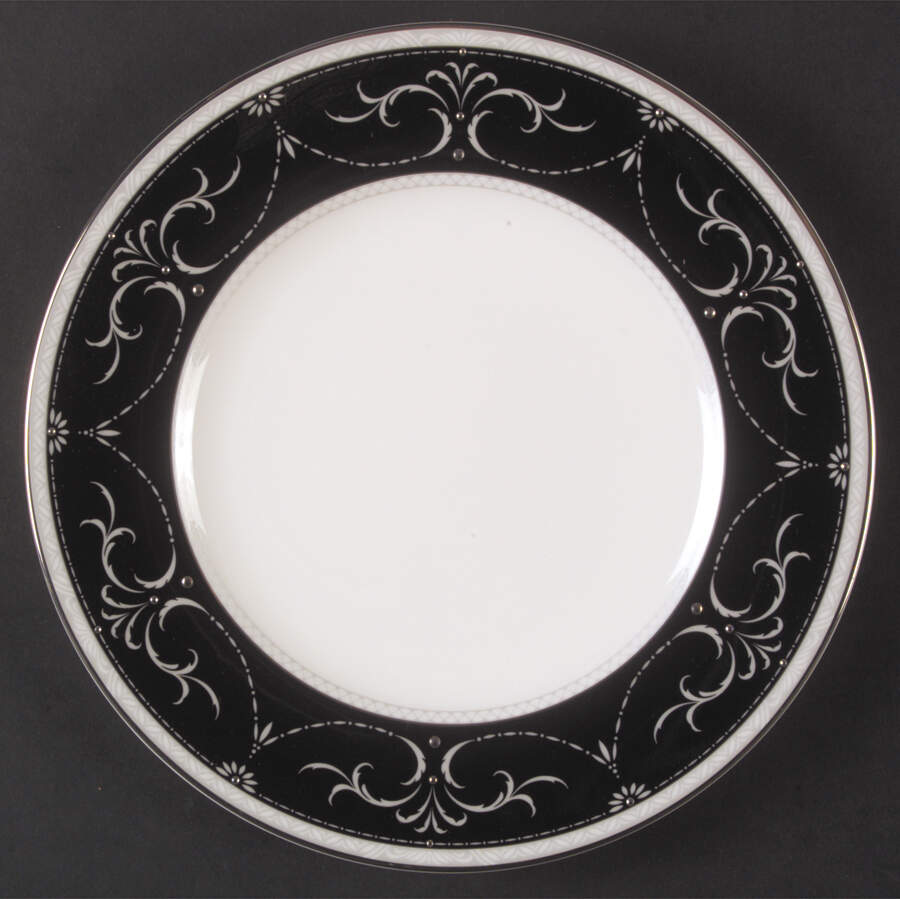 Platinum Elegance Accent Luncheon Plate by Royal Doulton-1