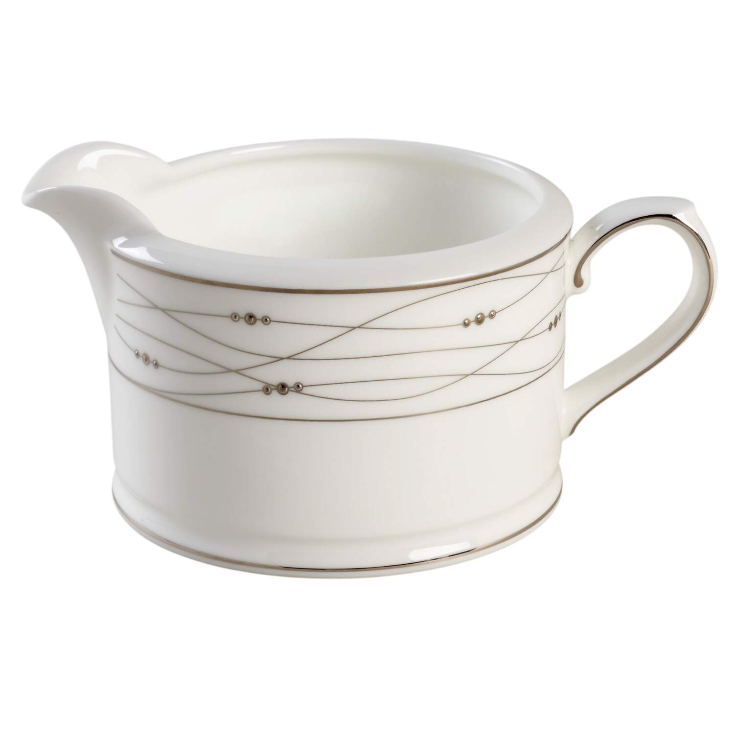 Precious Platinum Round Gravy Boat by Royal Doulton-1