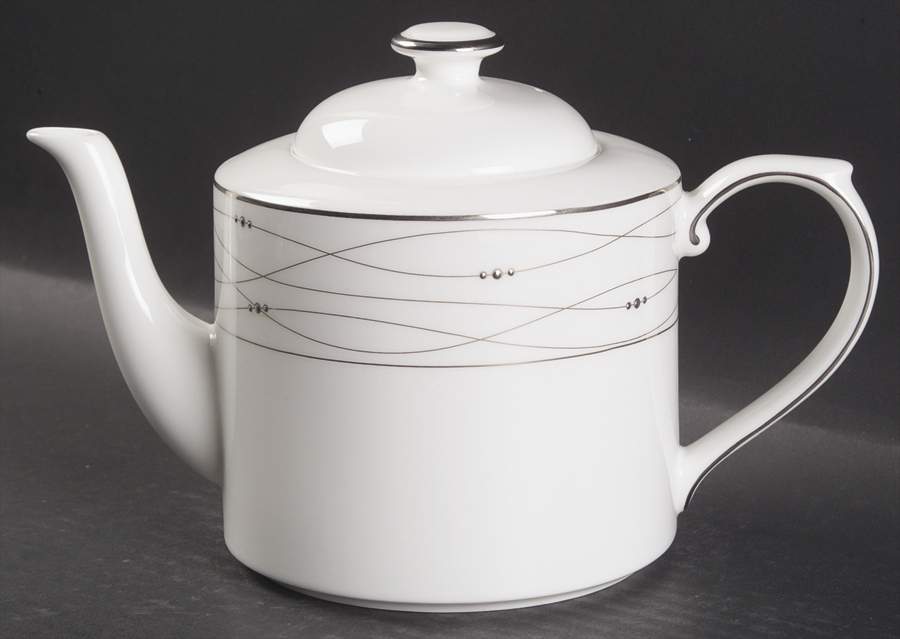 Precious Platinum Teapot & Lid by Royal Doulton-1