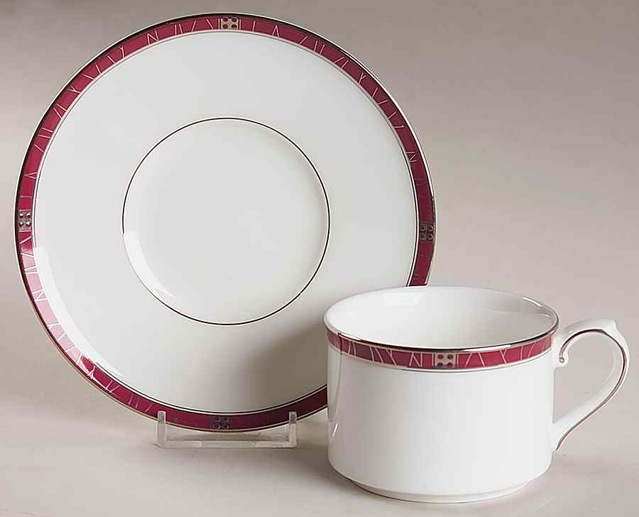 Radiance Flat Cup & Saucer Set by Royal Doulton-1