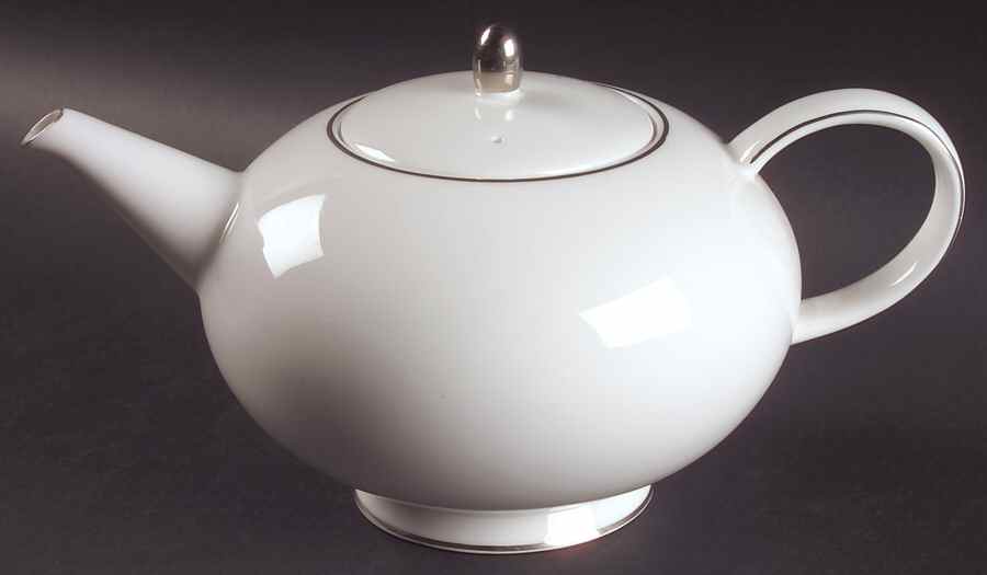 Symmetry Platinum Teapot & Lid by Royal Doulton-1