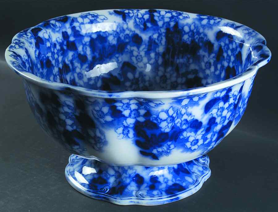 Pomona Footed Punch Bowl by Ridgway (Ridgways)-1