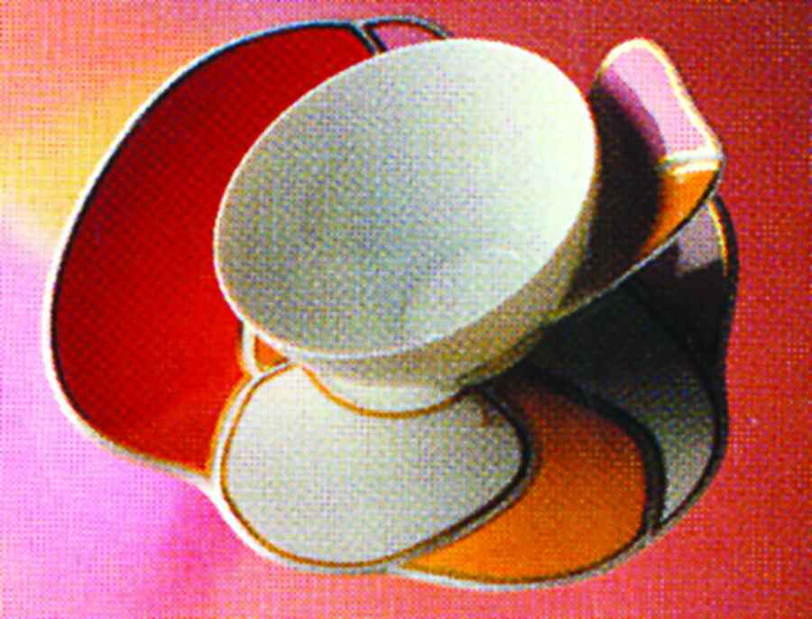 Rondo Extravaganza Flat Cup & Saucer Set by Rosenthal - Continental-1