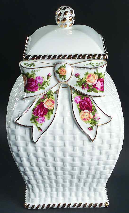 Old Country Roses Cookie Jar & Lid by Royal Albert-1