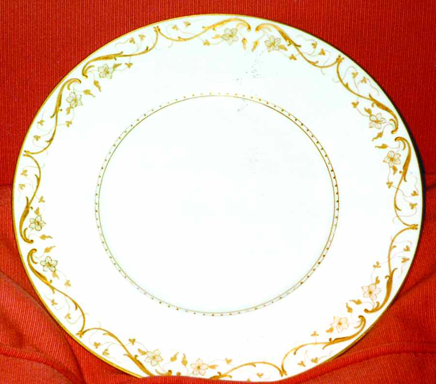 144 Gold Salad Plate by Royal Copenhagen-1
