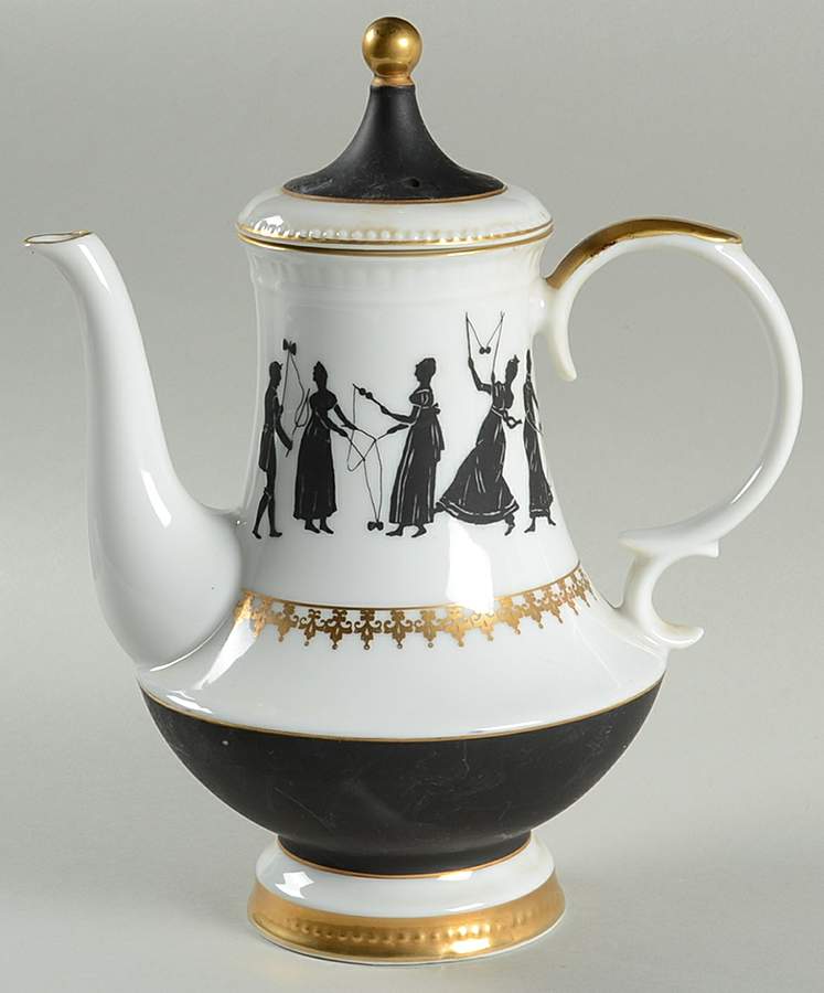 Mardi Gras Coffee Pot & Lid by Royal Crown (Japan)-1