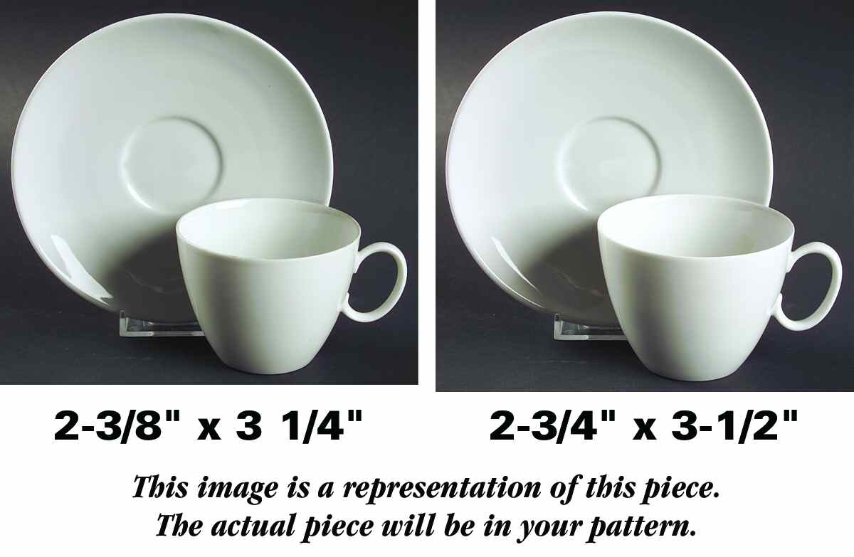 R214 Flat Cup & Saucer Set by Rosenthal - Continental-1