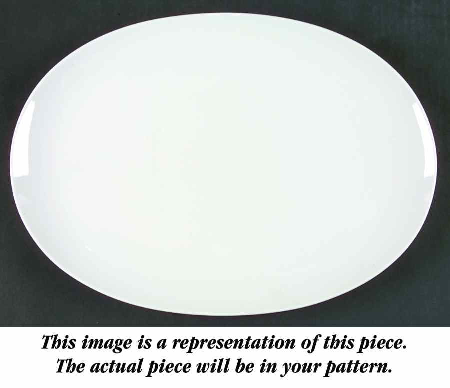 Ice Blue 13" Oval Serving Platter by Rosenthal - Continental-1