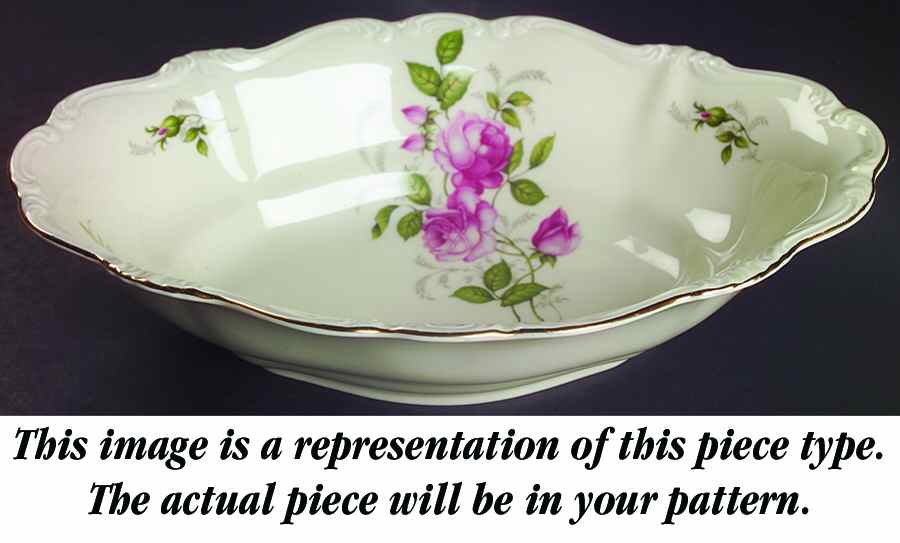 Pompadour Cream 11" Oval Vegetable Bowl by Rosenthal - Continental-1
