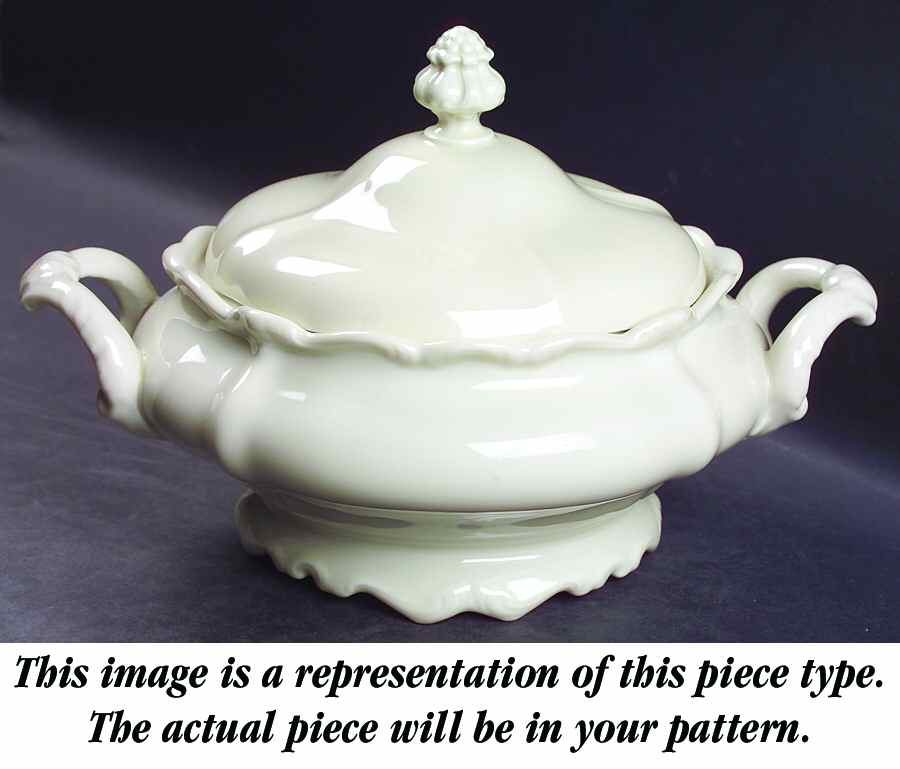 Pompadour White Round Covered Vegetable by Rosenthal - Continental-1