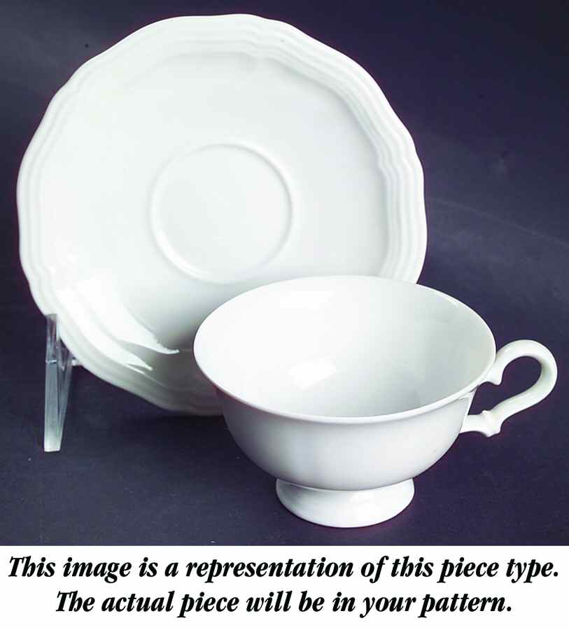 1129 (Chippendale, Cream) Footed Demitasse Cup & Saucer Set by Rosenthal - Continental-1