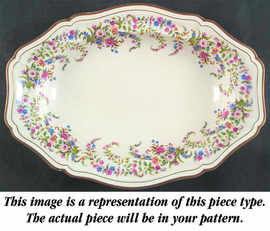 Chippendale All White 12" Oval Vegetable Bowl by Rosenthal - Continental-1