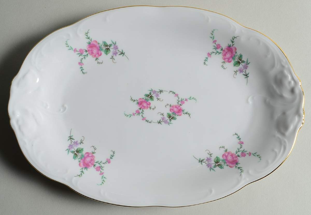 RKT23 11" Oval Serving Platter by Royal Kent (Poland)-1