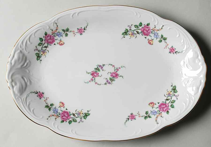 RKT23 12" Oval Serving Platter by Royal Kent (Poland)-1