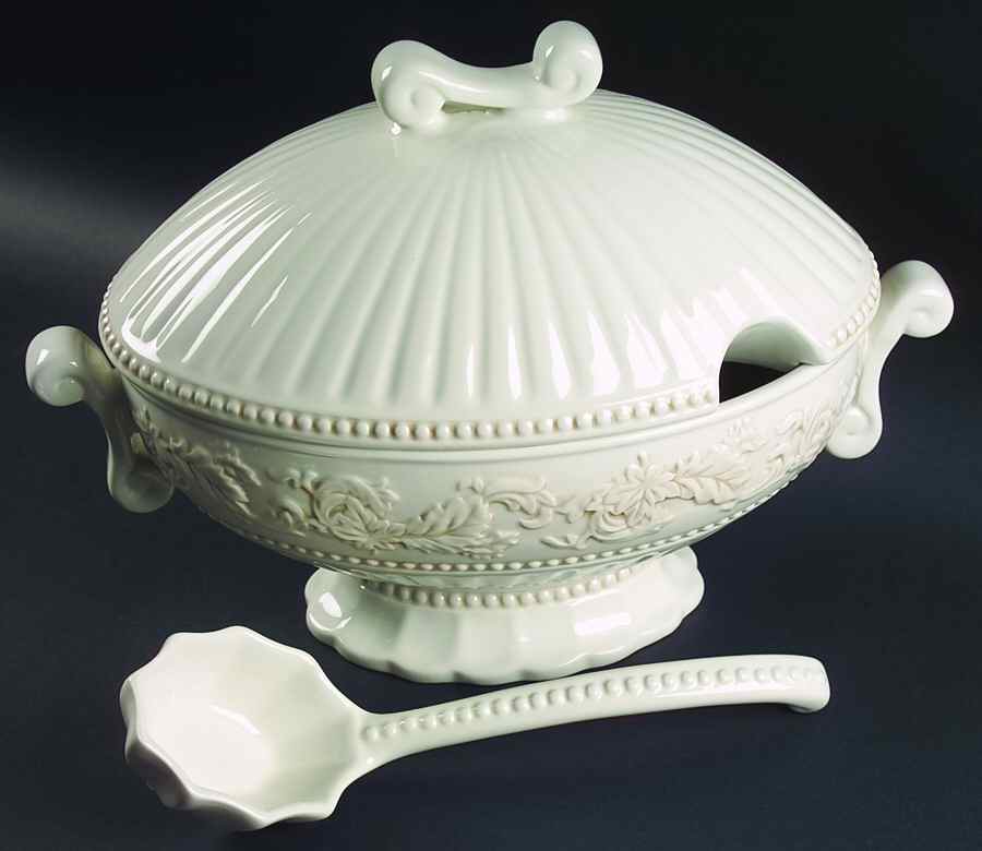 Hera Tureen & Lid w/Ladle by Roscher & Co-1