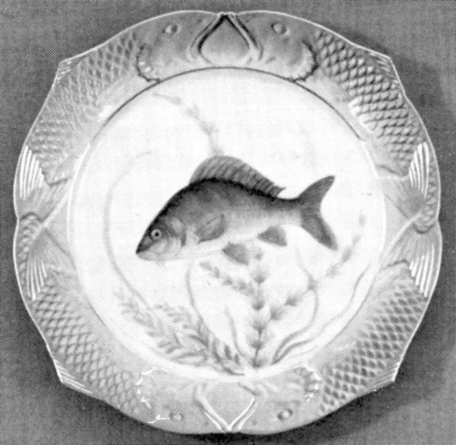 Fish Service (Blue Border) Luncheon Plate by Royal Copenhagen-1