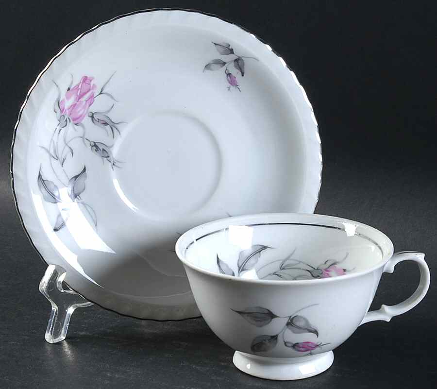 RBO11 Footed Cup & Saucer Set by Royal Bohemian-1