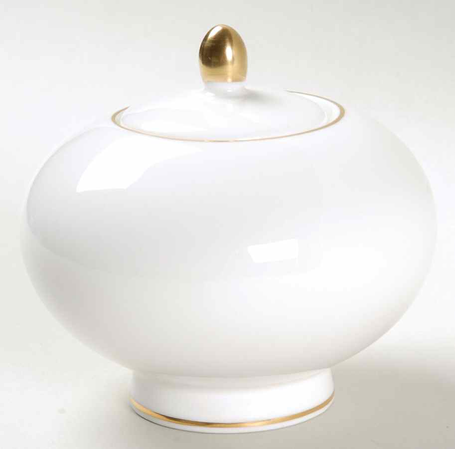 Symmetry Gold Sugar Bowl & Lid by Royal Doulton-1