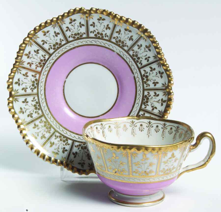 RW167 Footed Cup & Saucer Set by Royal Worcester-1
