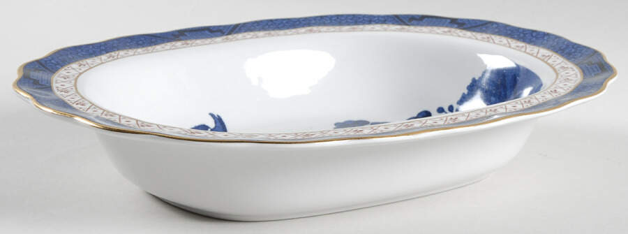 Real Old Willow (Made in China) 10" Oval Vegetable Bowl by Royal Doulton-1