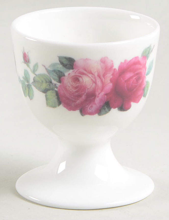 English Rose (Ribbed, No Trim) Single Egg Cup by Roy Kirkham-1