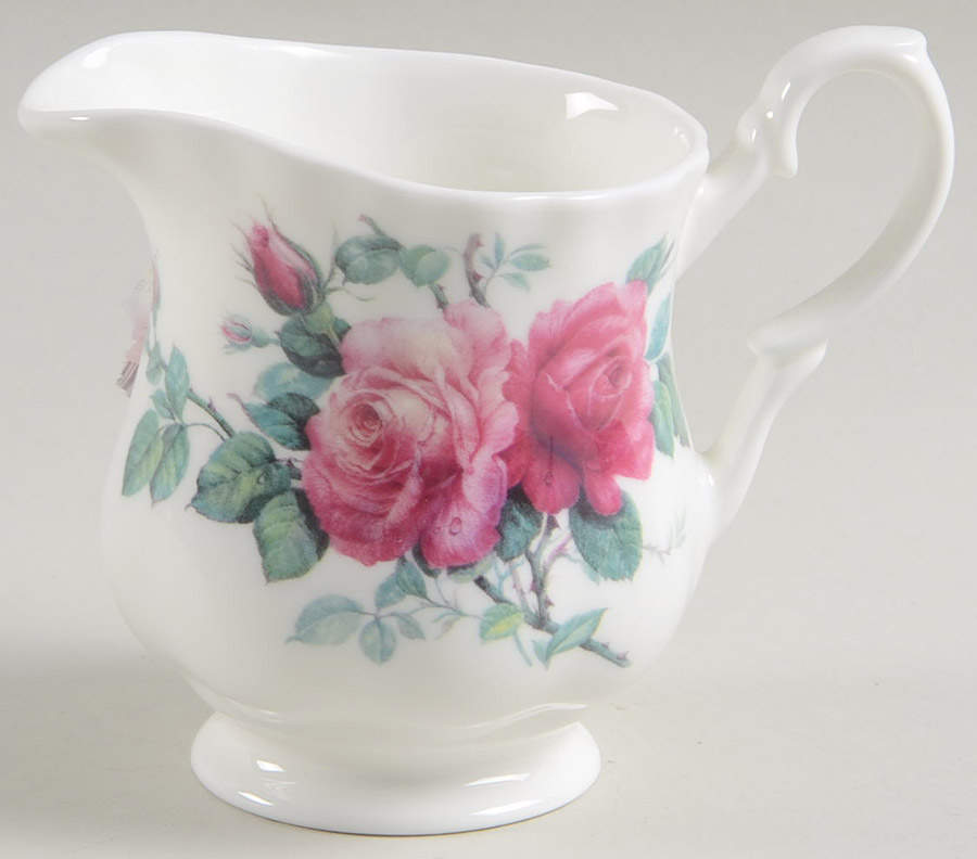 English Rose (Ribbed, No Trim) Creamer by Roy Kirkham-1