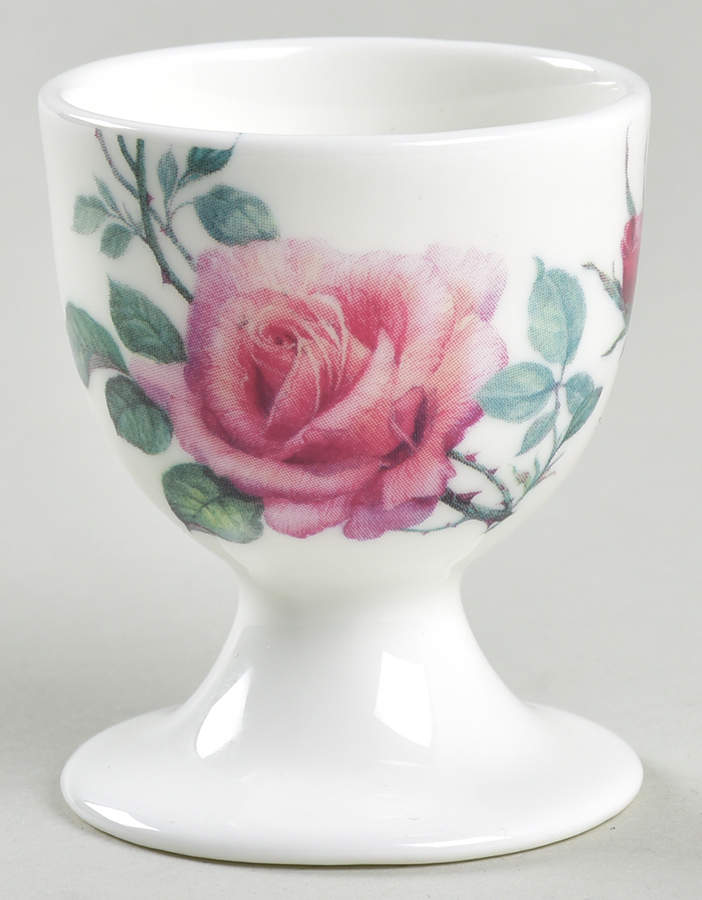 English Rose (Ribbed, No Trim) Single Egg Cup by Roy Kirkham-1