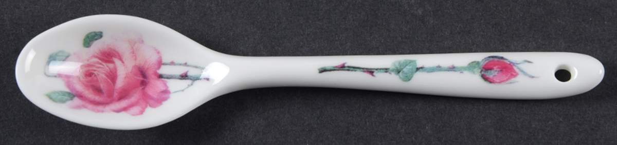 English Rose (Ribbed, No Trim) Teaspoon by Roy Kirkham-1