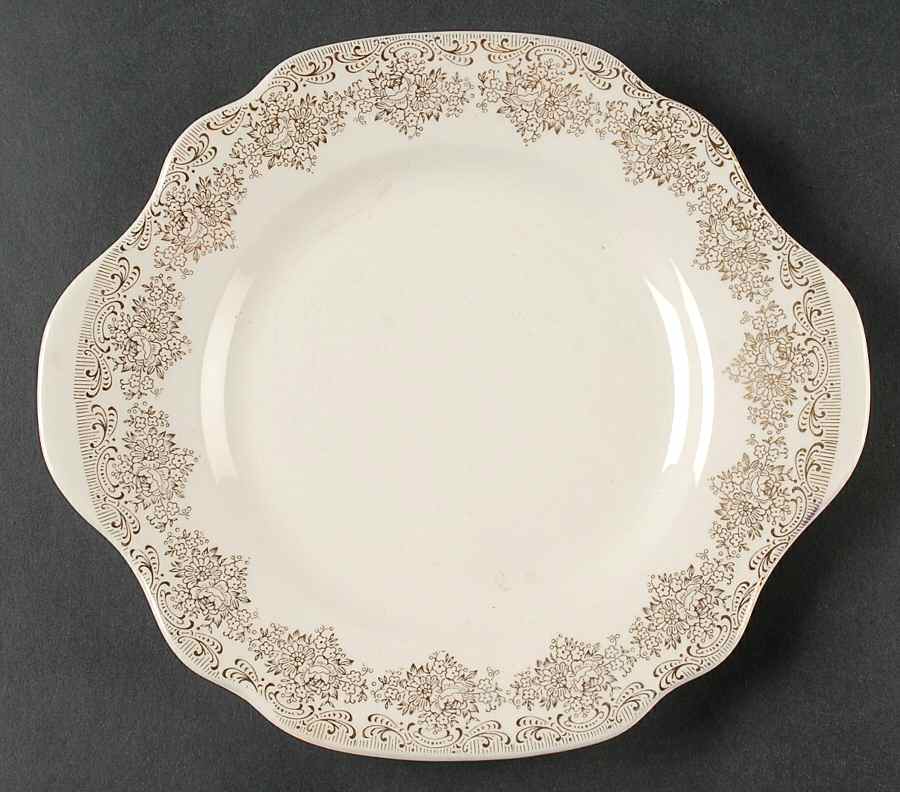 1117 (Gold Filigree) Relish/Gravy Underplate by Royal (USA)-1