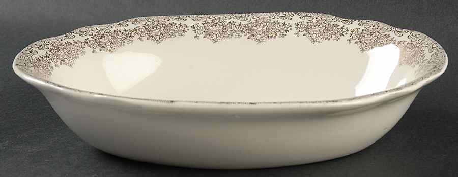 1117 (Gold Filigree) 9" Oval Vegetable Bowl by Royal (USA)-1