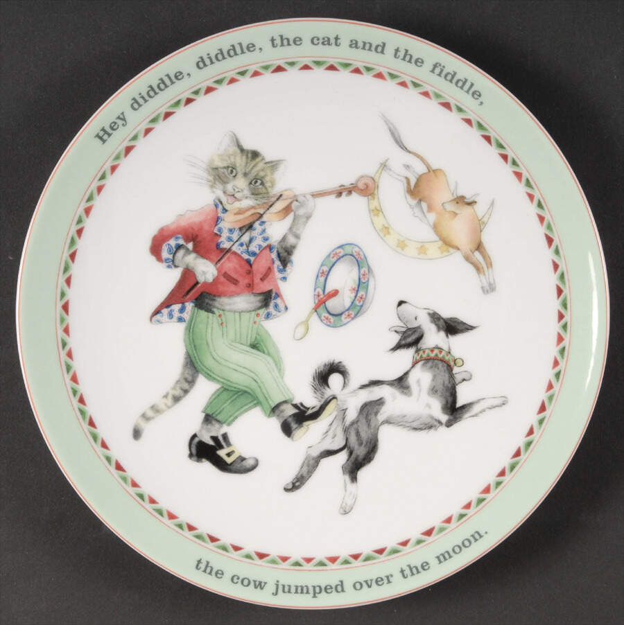 Nursery Rhymes Child's Plate by Royal Worcester-1