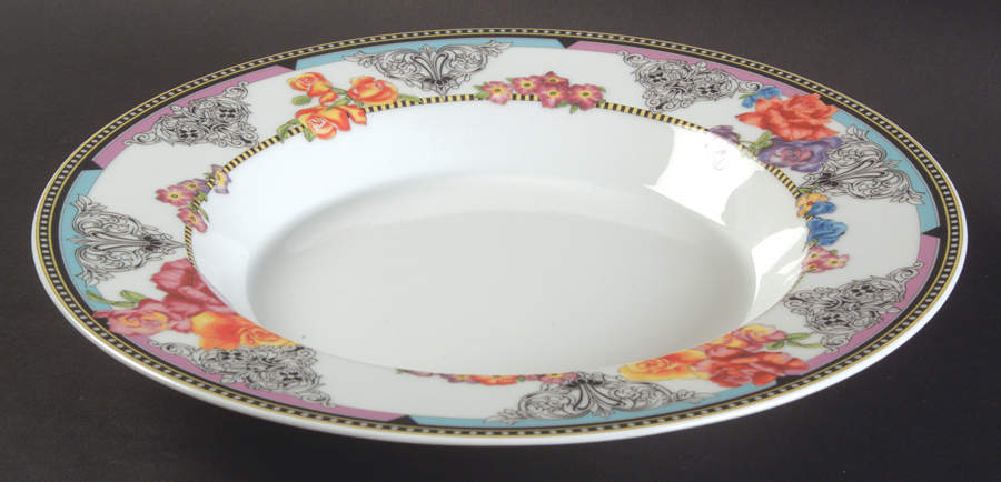 Hot Flowers Large Rim Soup Bowl by Rosenthal - Continental-1