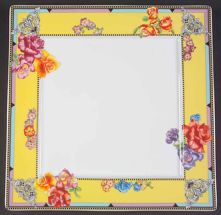 Hot Flowers 10" Square Serving Platter by Rosenthal - Continental-1