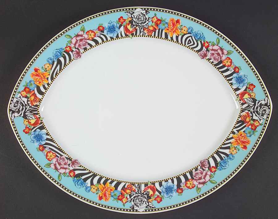 Hot Flowers Fish Platter by Rosenthal - Continental-1