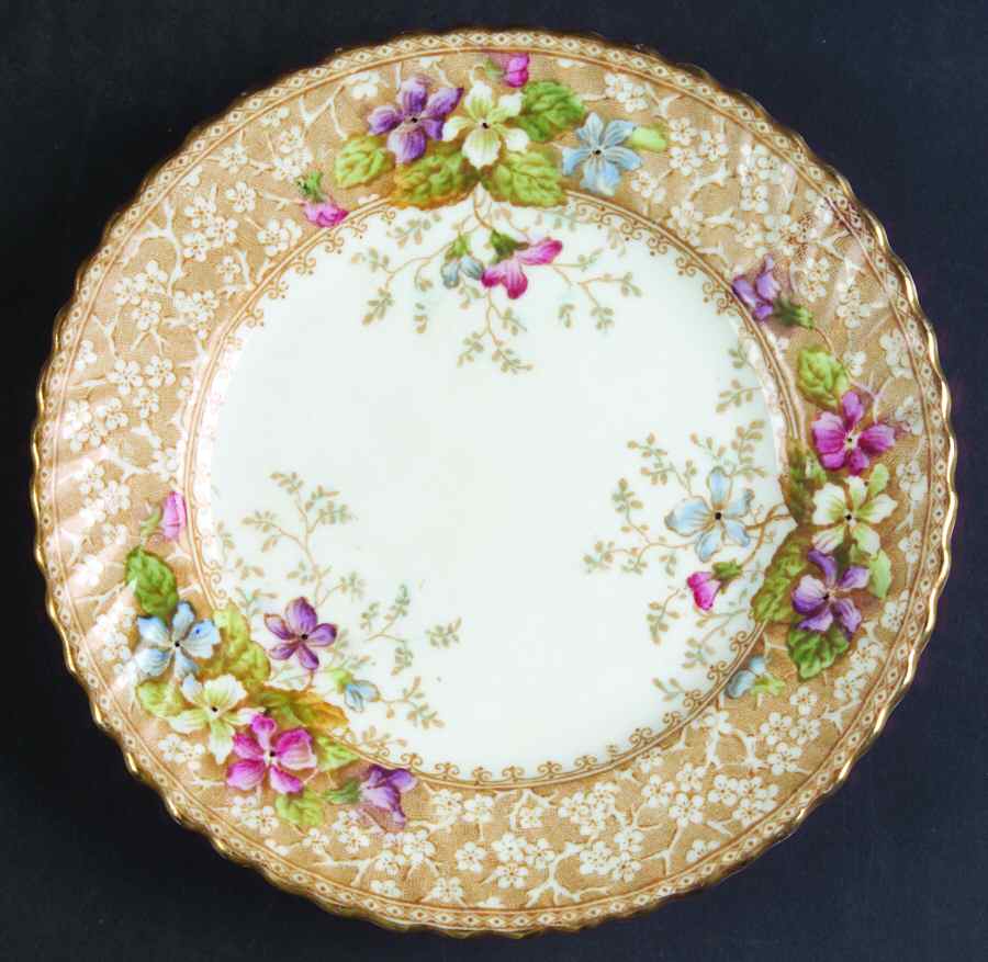 Violet & Thorn Bread & Butter Plate by R H Plant-1