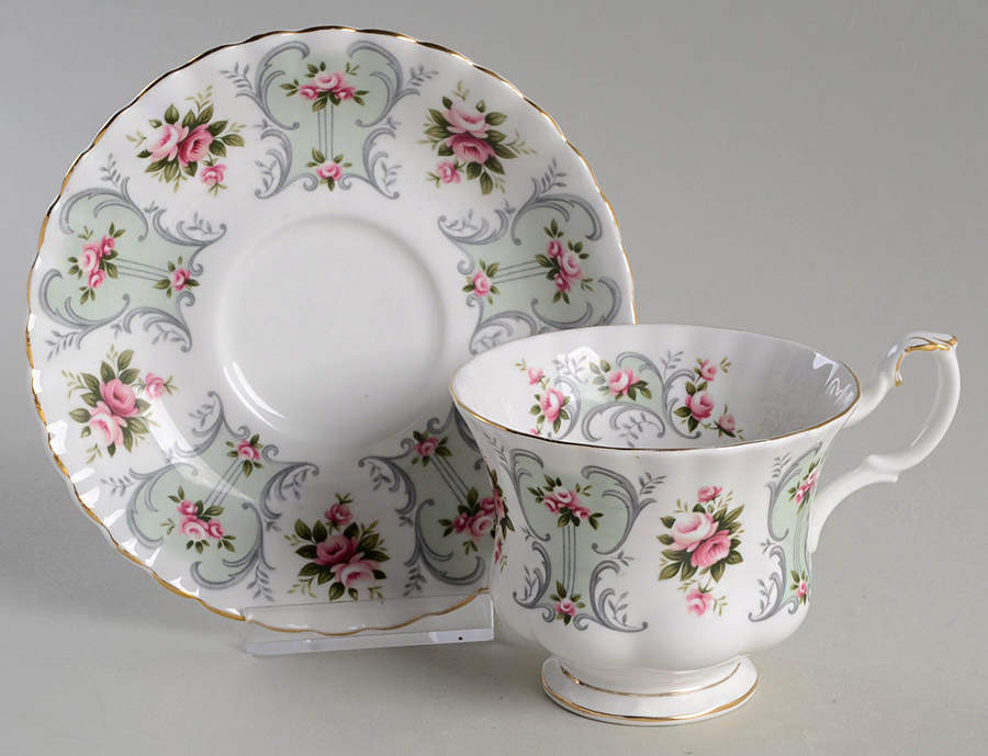 Love Story Series Footed Cup & Saucer Set by Royal Albert-1