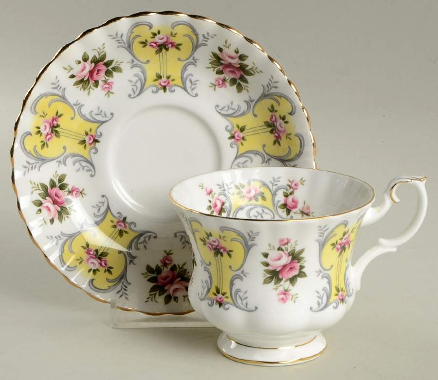 Love Story Series Footed Cup & Saucer Set by Royal Albert-1