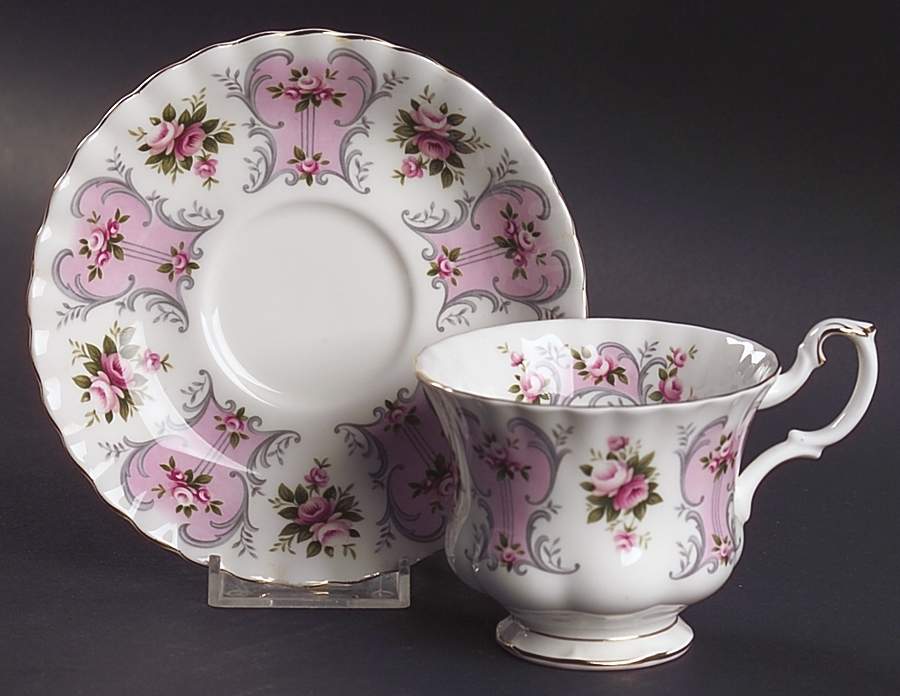 Love Story Series Footed Cup & Saucer Set by Royal Albert-1