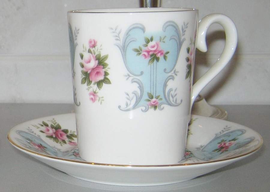 Love Story Series Flat Demitasse Cup & Saucer Set by Royal Albert-1