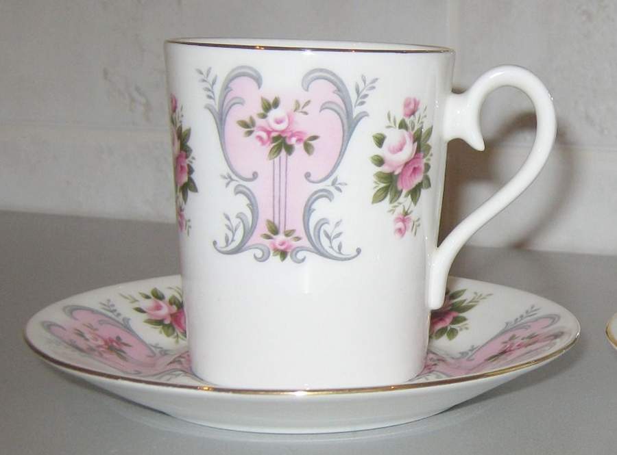 Love Story Series Flat Demitasse Cup & Saucer Set by Royal Albert-1