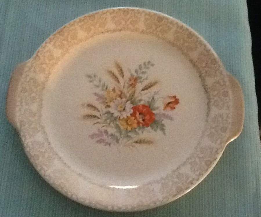 Wheat Handled Cake Plate by Royal (USA)-1